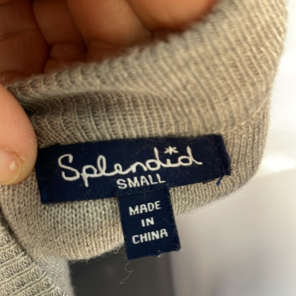 Splendid Striped Buttery Soft Open Flowy Backed Sweater Size Small - Picture 5 of 8